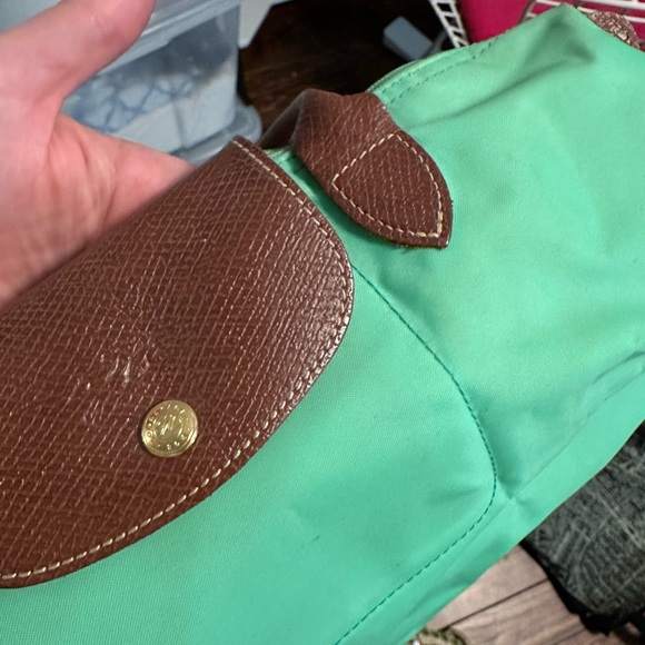 Longchamp Mini Le Pliage in hard to find Mint Green - Picture 3 of 8